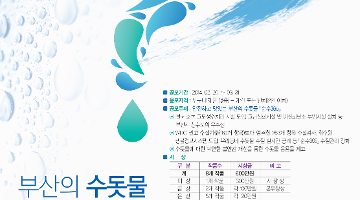 부산의 수돗물 「순수365」홍보디자인 공모전